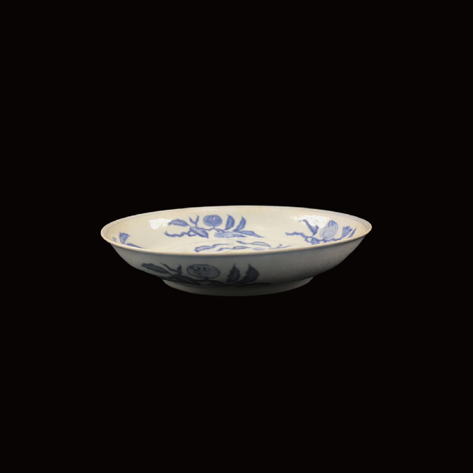 白釉青花大碟