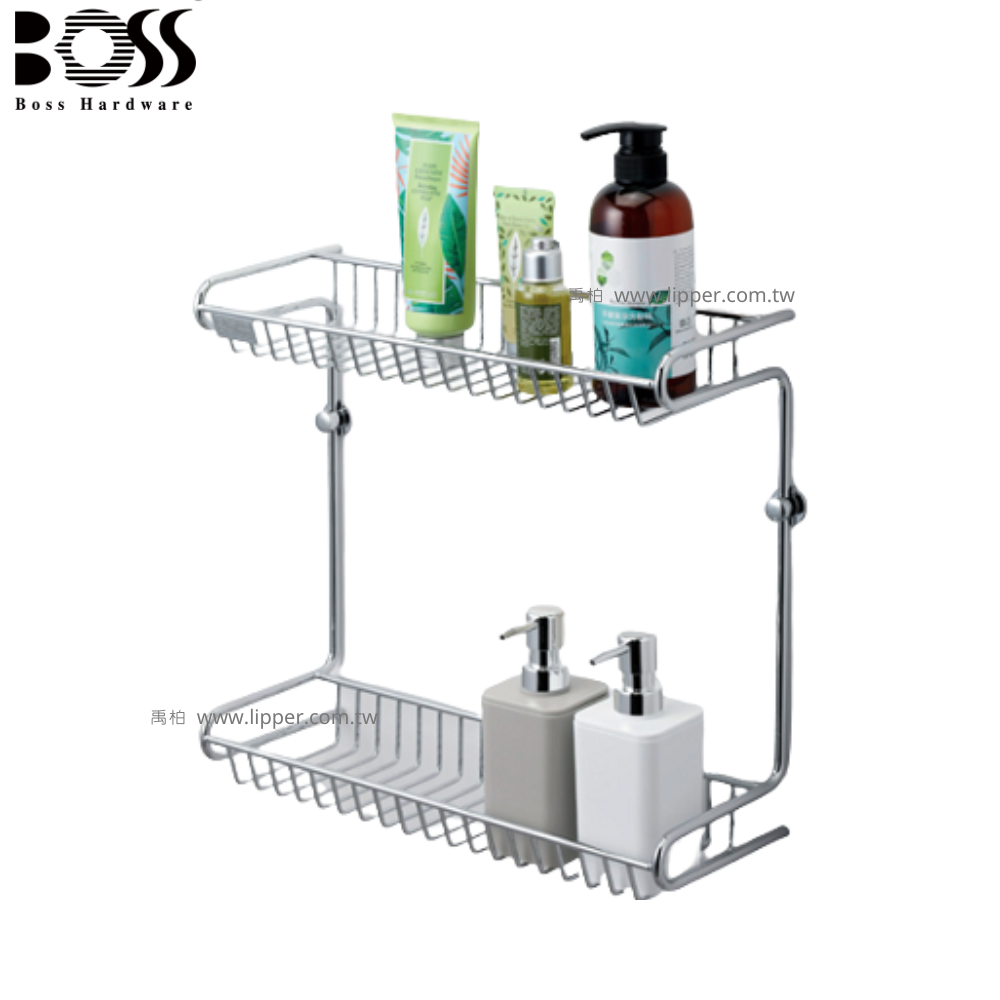 BOSS 不鏽鋼雙層長方籃 D-2628