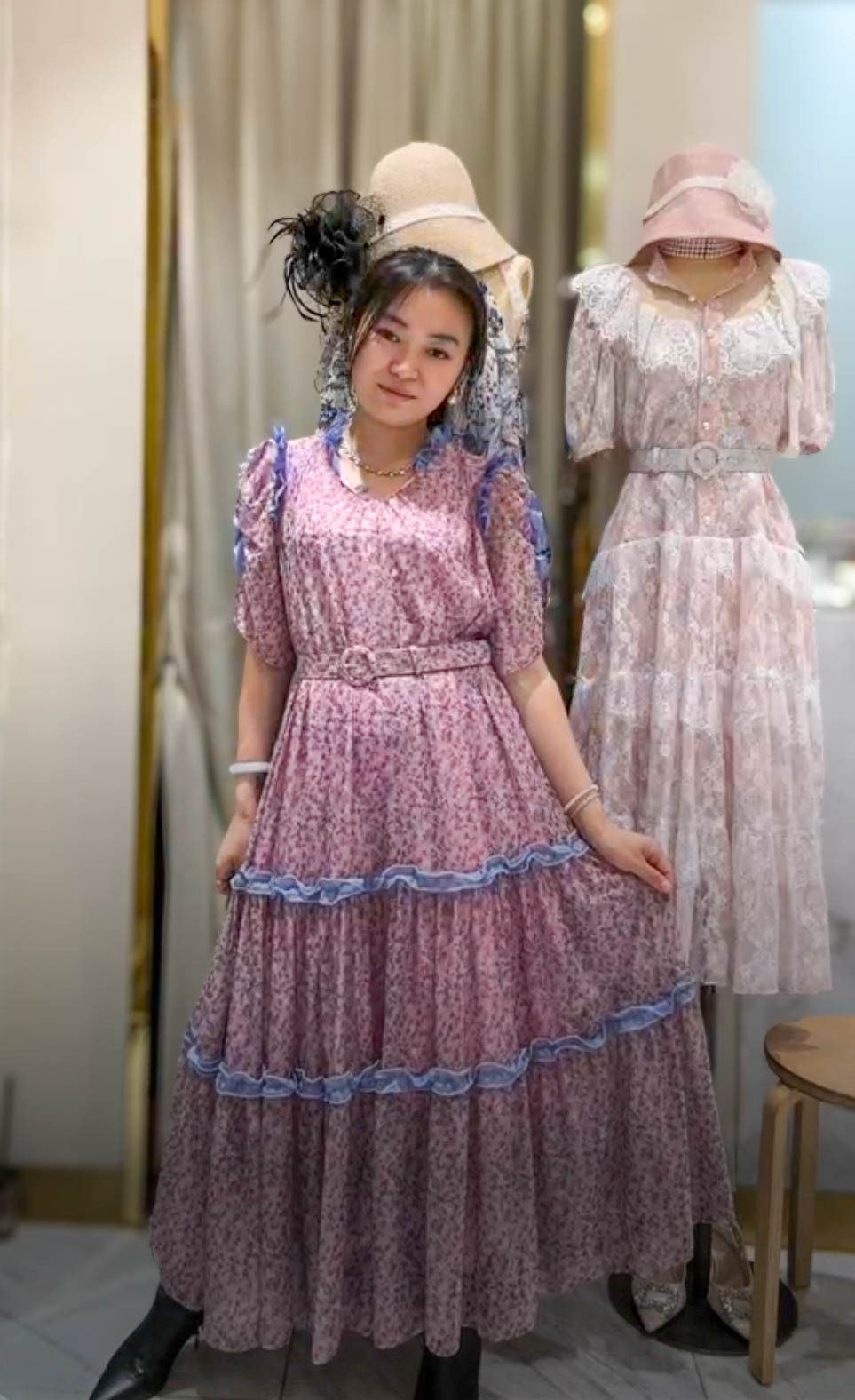 🥰PM_K1339  ▶️小碎花洋裝 👉B:106cm W:106cm H:130cm L:126cm👈