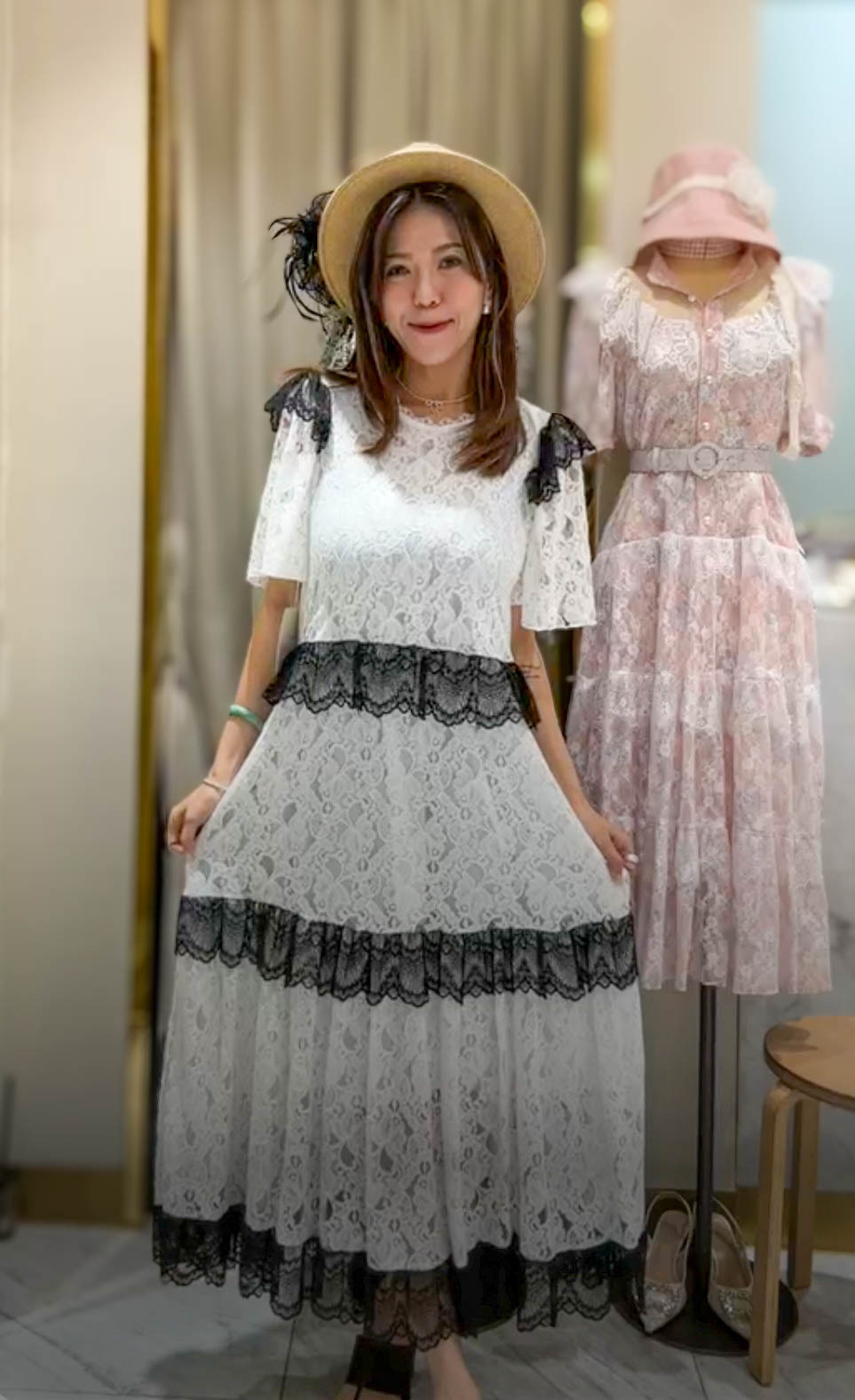 🥰PM_K1341  ▶️全蕾絲洋裝 👉B:104cm W:96cm H:116cm L:130cm👈