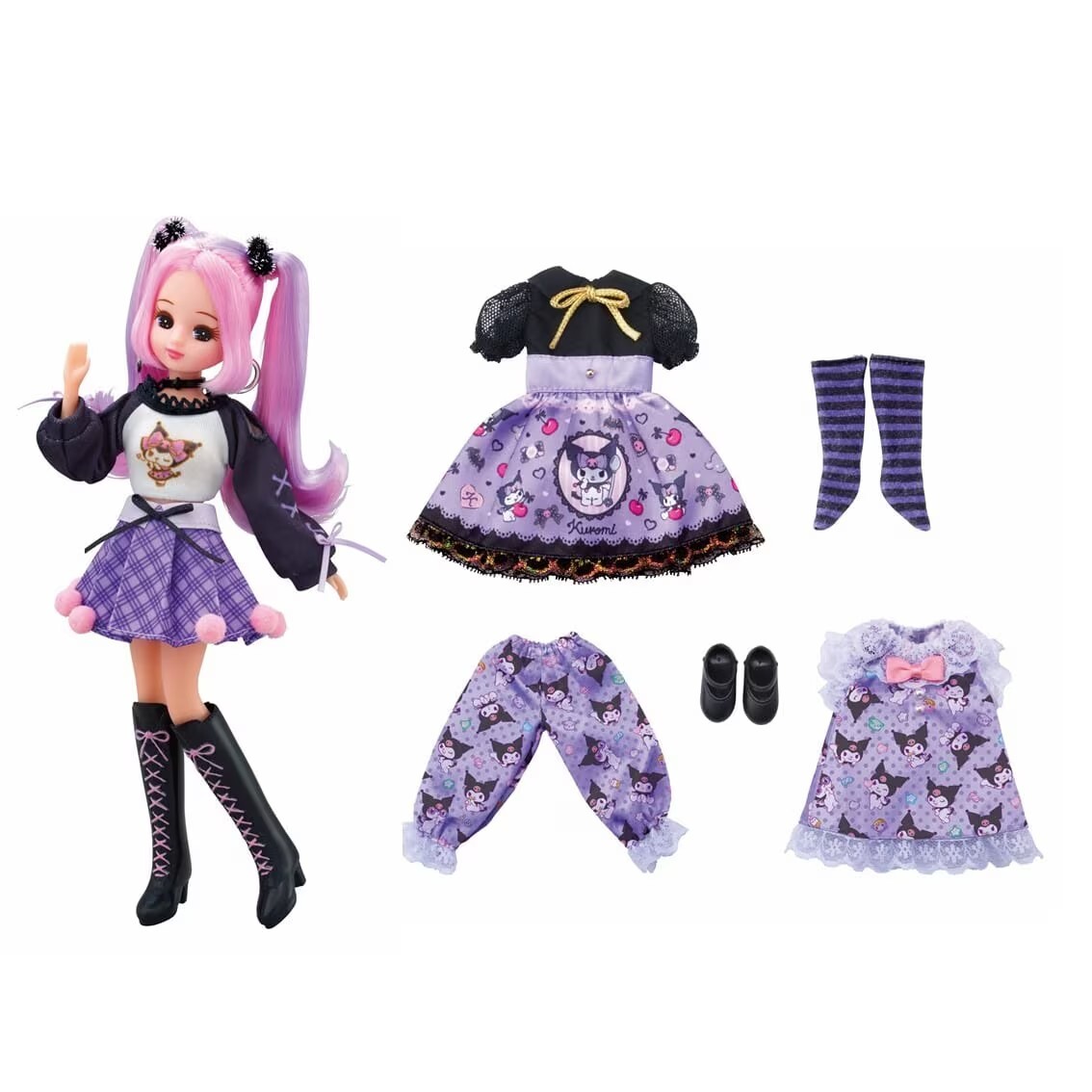 《 TAKARA TOMY 》 暗黑酷洛米莉卡豪華服裝組DX