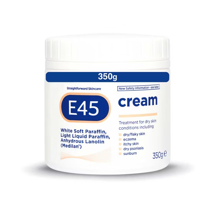 E45 Dermatological Moisturising Cream for Dry Skin 350g