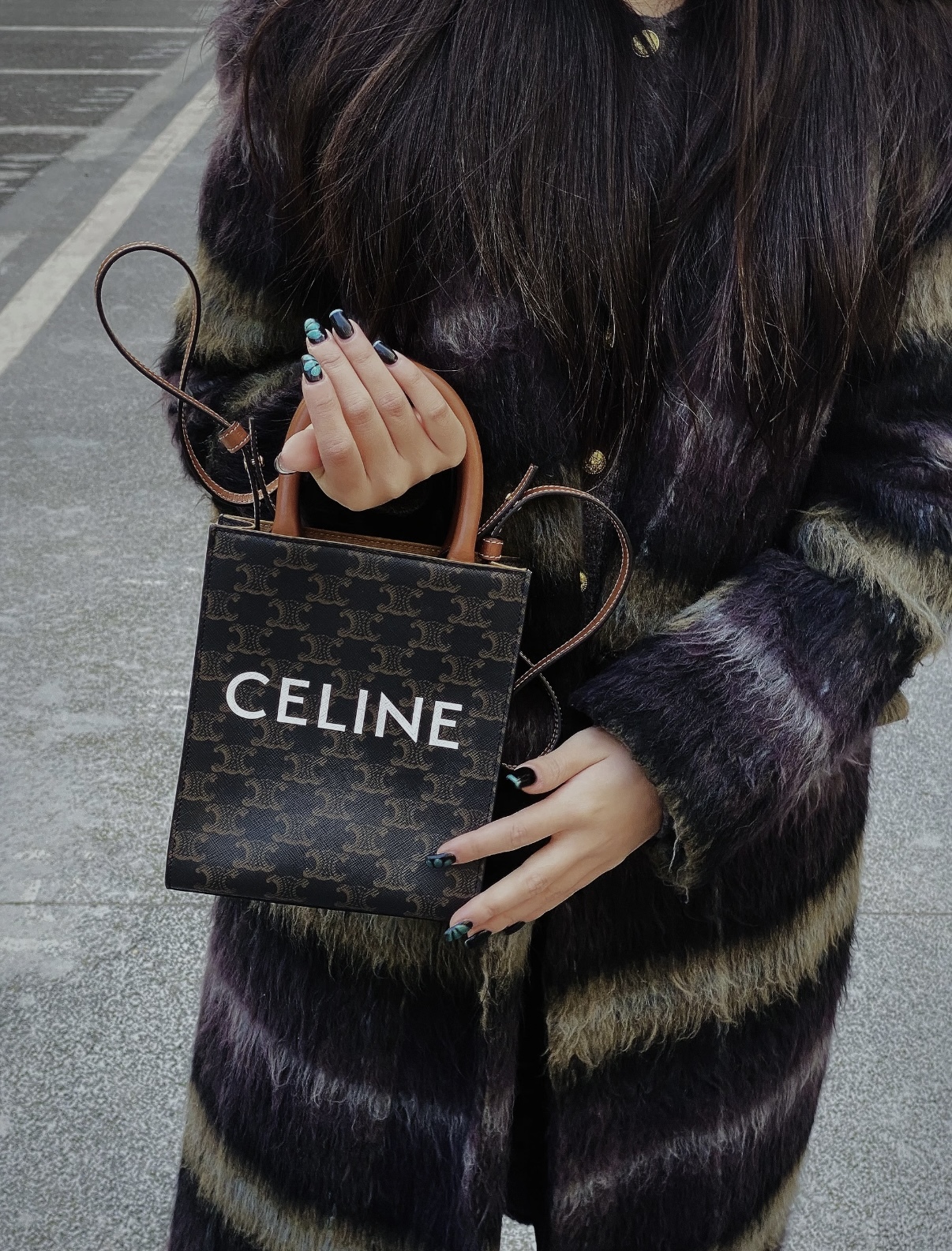 Celine Mini tote Cabas 標誌印花手袋