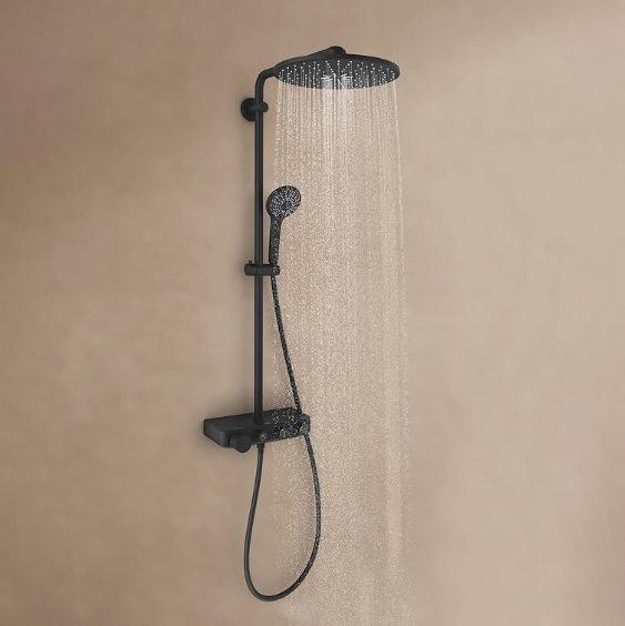 GROHE｜Euphoria SmartControl System 310 定溫淋浴花灑組（幻影黑）22120