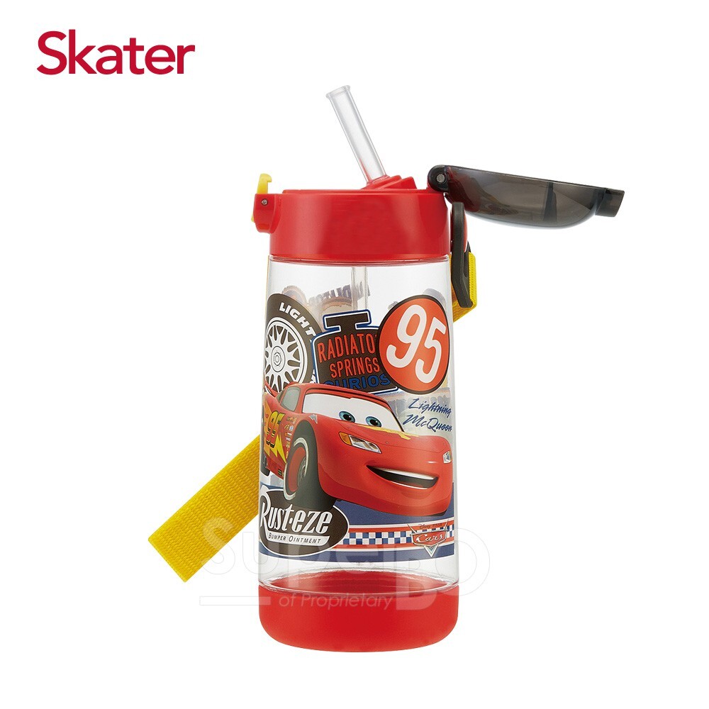 【樂森藥局】日本 Skater PET 透明吸管水壺 480ML (可另購直飲蓋、吸管替換)
