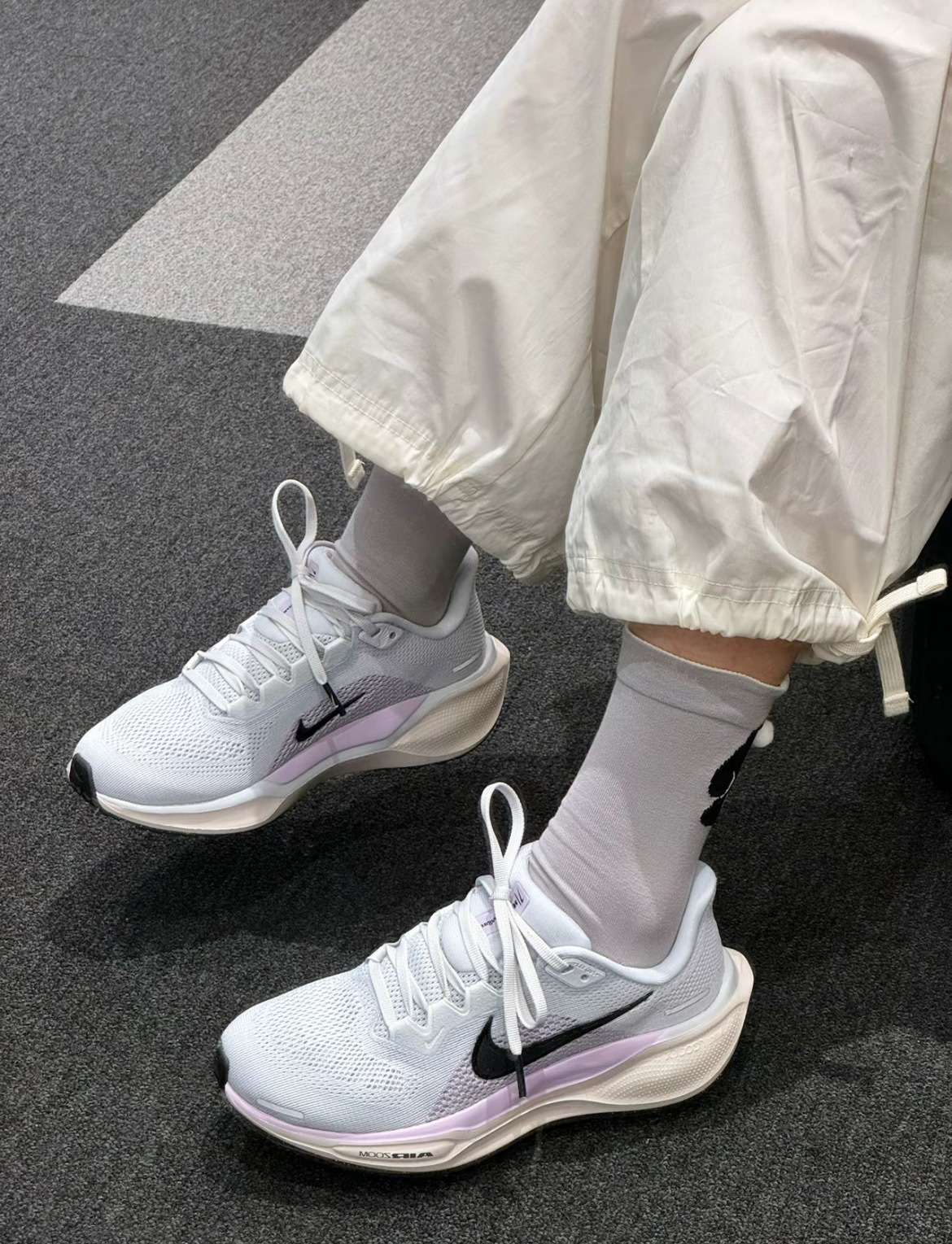 女鞋 NIKE W AIR ZOOM PEGASUS 41 灰紫 緩震 網眼 回彈 小飛馬 慢跑鞋 運動鞋【FD2723-004】