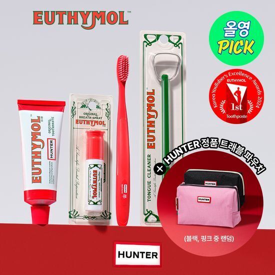 《Olive young連線》EUTHYMOLx hunter Whitening Toothpaste 106g set