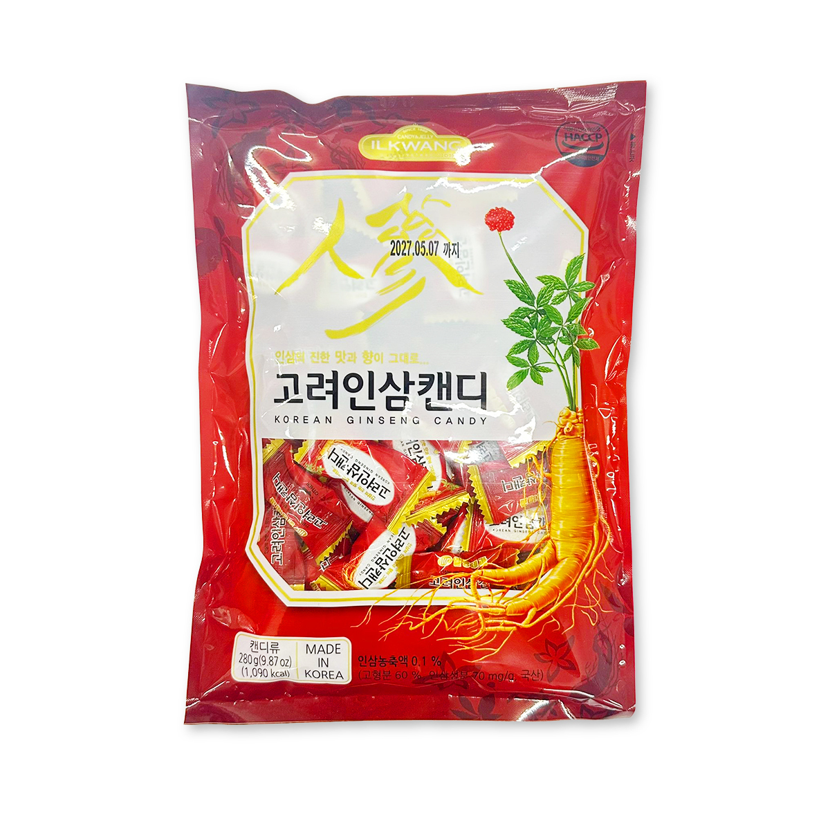 高麗人蔘糖(280g)｜韓國製造｜韓國零食｜益氣強身｜低血糖人士