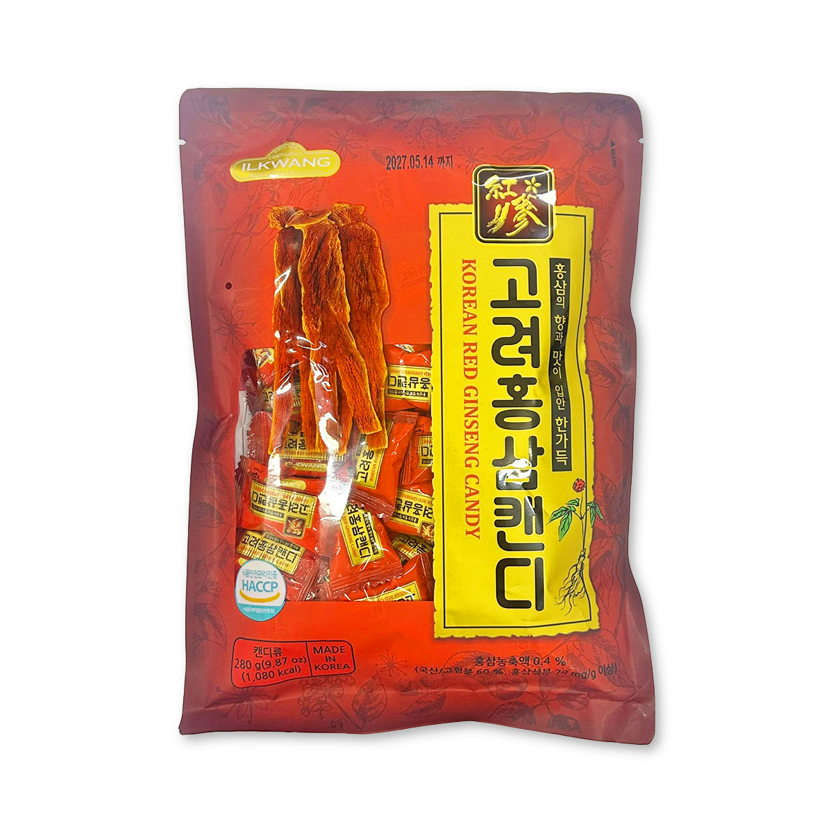 高麗紅蔘糖(280g)｜韓國製造｜韓國零食｜益氣強身｜低血糖人士
