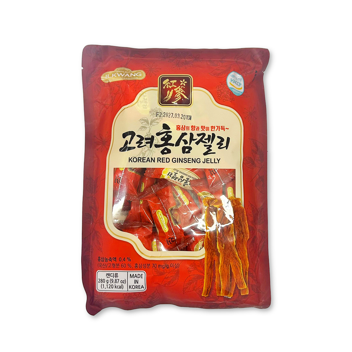 高麗紅蔘啫喱Jelly(280g)｜韓國製造｜韓國零食｜益氣強身｜低血糖人士