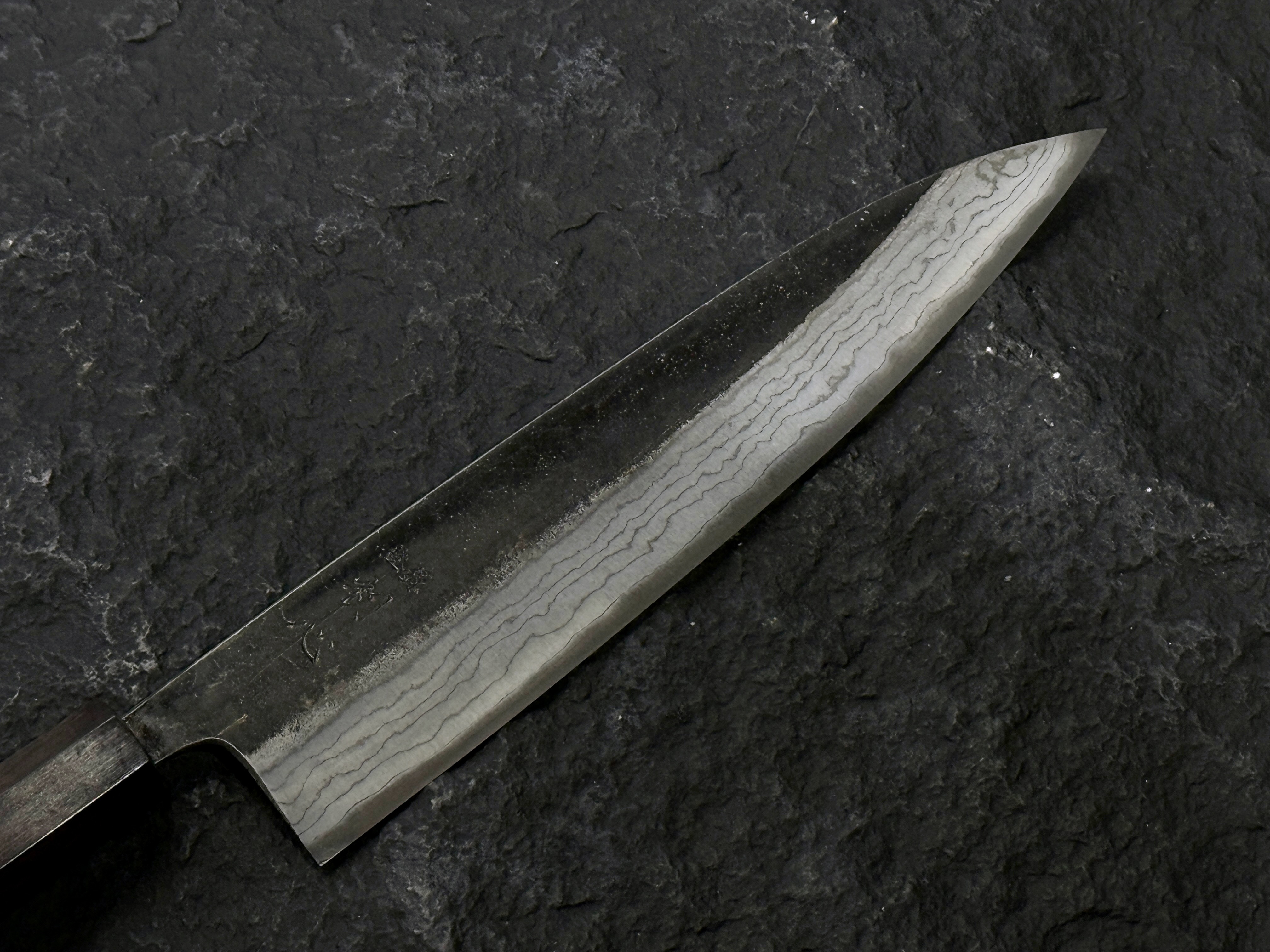 Hatsukokoro Kumokage Blue2 Kurouchi Damascus Gyuto
