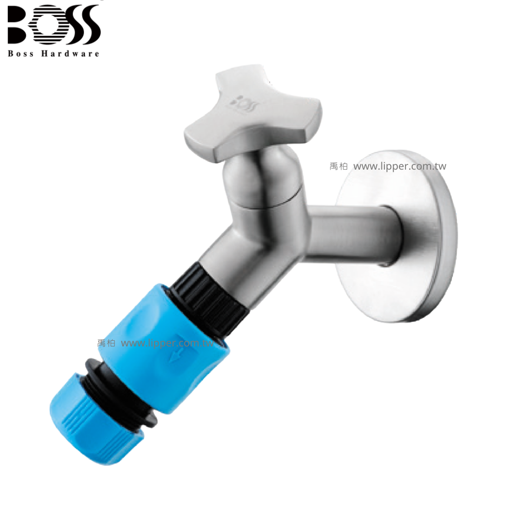 BOSS 海星長栓-附快速接頭 戶外龍頭 D-713