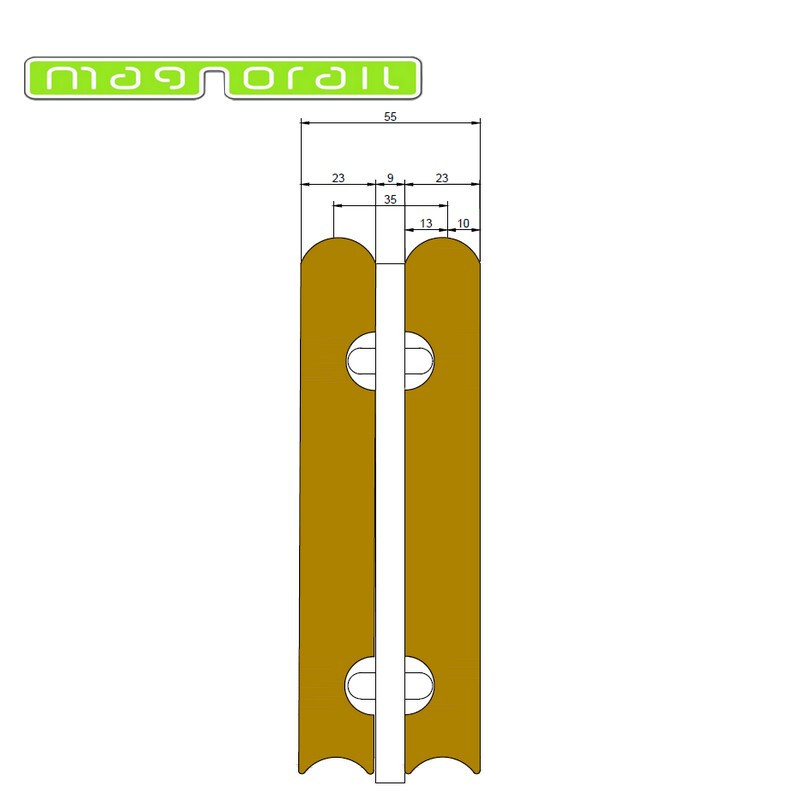Maketis SO-11 軌道蓋支援 60 公分直線 Magnorail