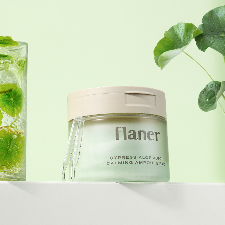 韓國 flaner 蘆薈積雪草急救安撫安瓶精華棉片 70入【AS020】