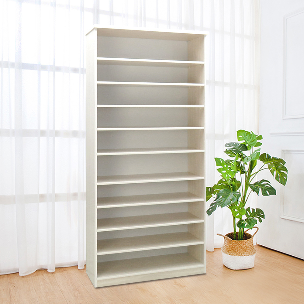 防潮防蛀 防水塑鋼2.8尺開放式高鞋櫃(四色可選)