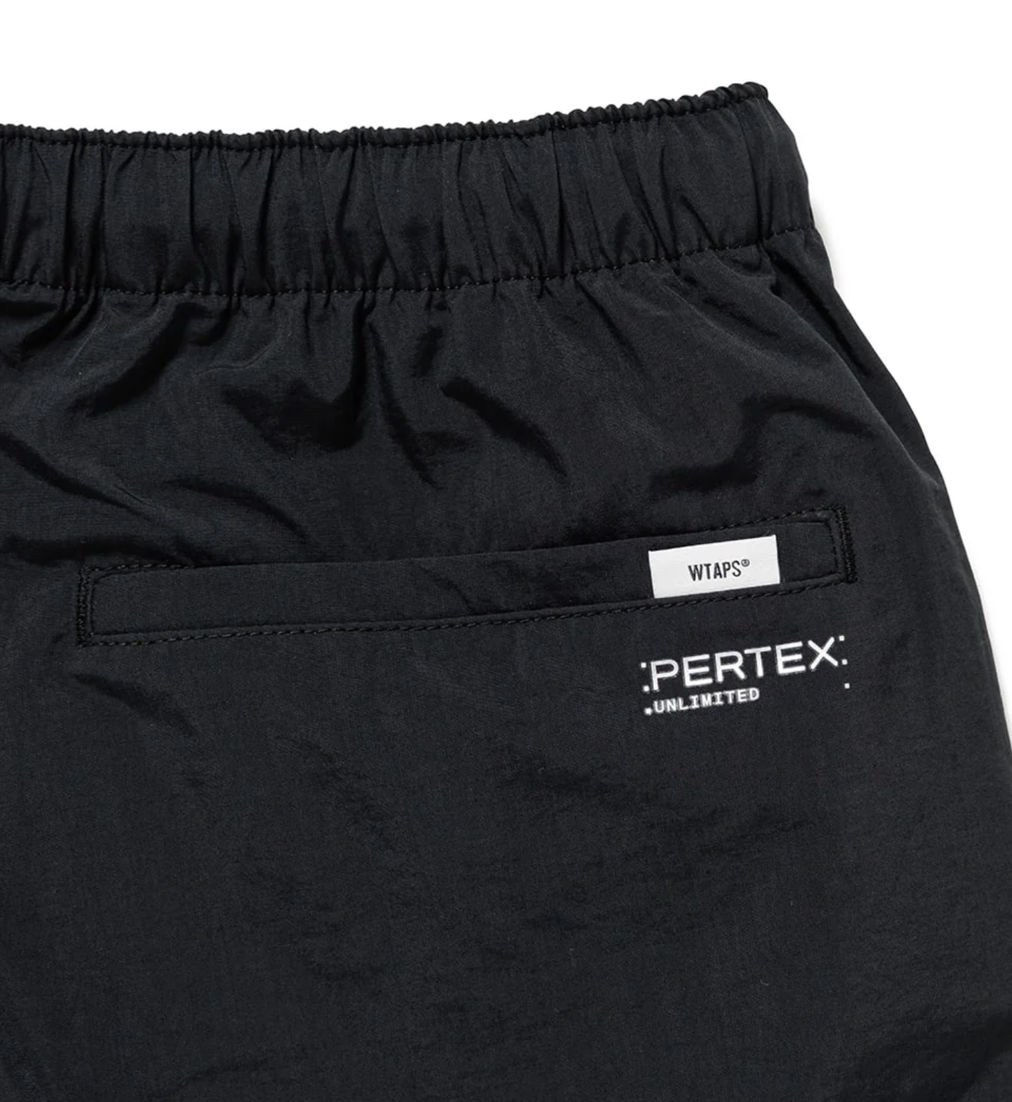 wtaps sign shorts s 黒 国内正規品 track nylon WTAPS SS25 SPSS2001 / SHORTS / NYLON. TUSSAH. PERTEX®