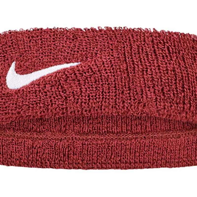 NIKE SWOOSH CLASSIC 運動 頭帶 酒紅色 N1012407656OS [台灣現貨]