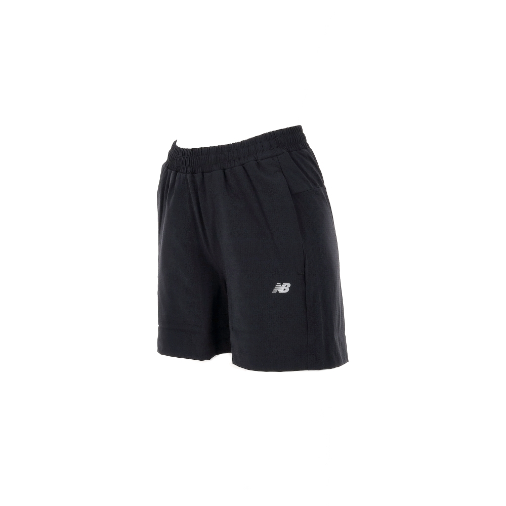 New Balance 女款 黑色 NB 休閒 運動 寬鬆 訓練 慢跑 短褲 6862520189
