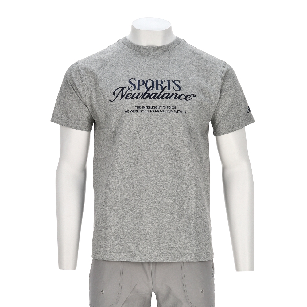 New Balance SDS 男款 灰色 NB 亞規 圖案 運動 休閒 短袖 AMT53314GHM