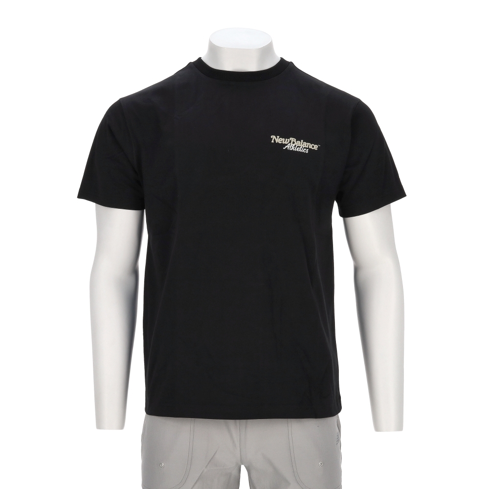 New Balance SDS 男款 黑色 NB 亞規 圖案 運動 休閒 短袖 AMT53315BK