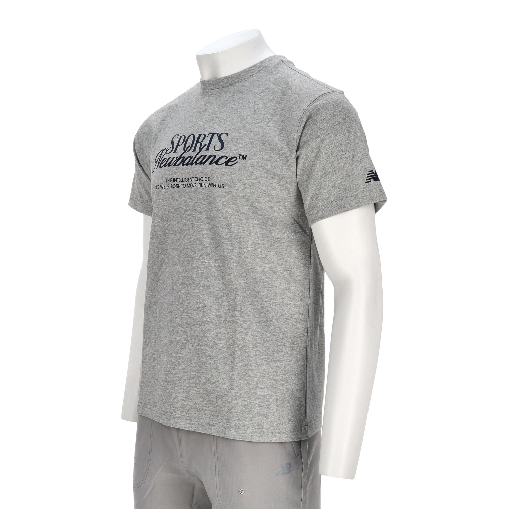 New Balance SDS 男款 灰色 NB 亞規 圖案 運動 休閒 短袖 AMT53314GHM