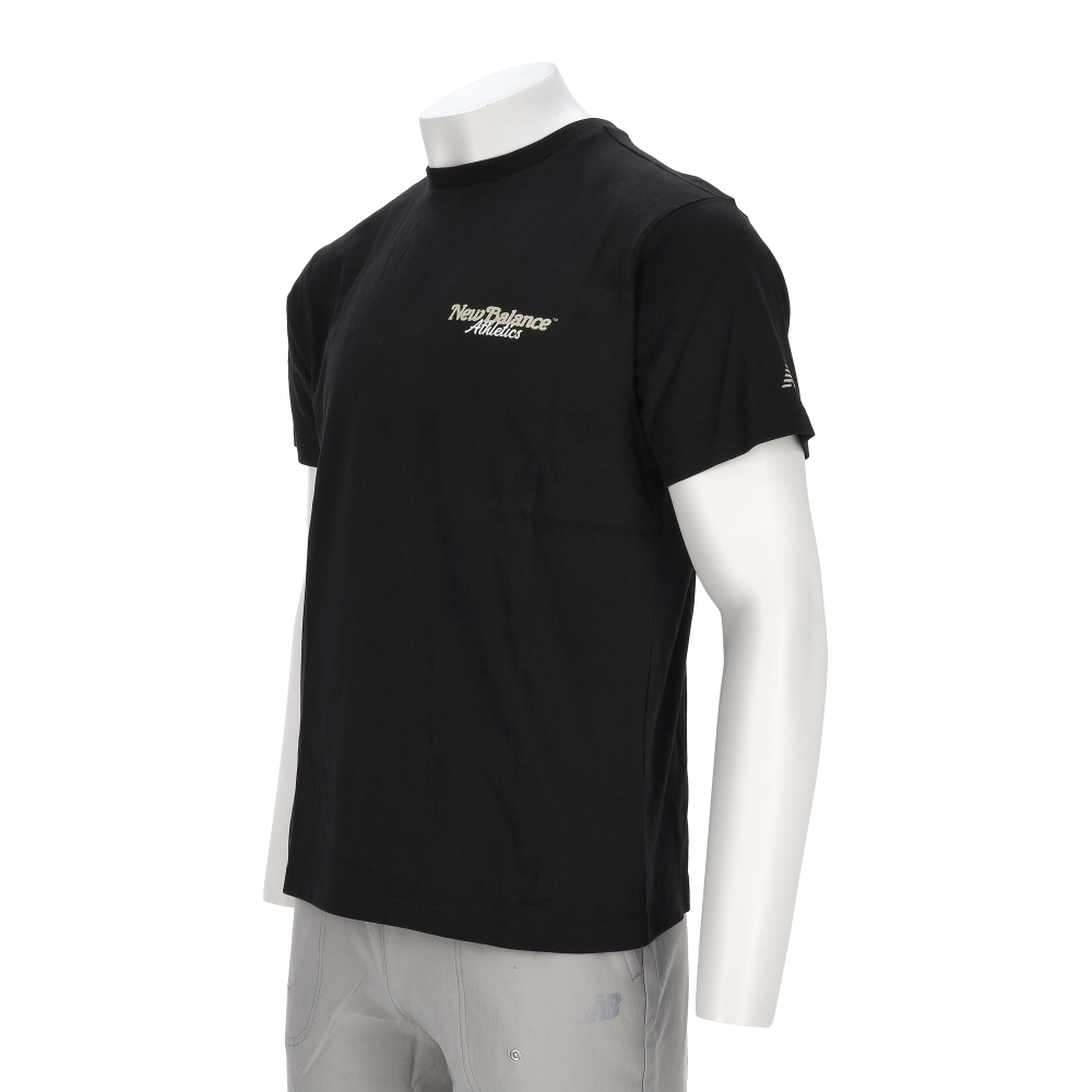 New Balance SDS 男款 黑色 NB 亞規 圖案 運動 休閒 短袖 AMT53315BK
