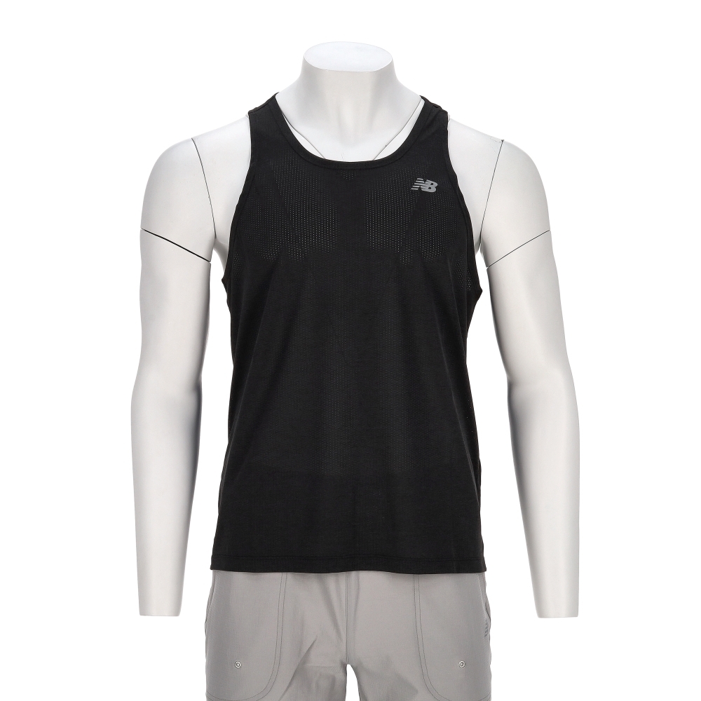 New Balance Athletics 男款 黑色 NB 美規 快乾 訓練 運動 無袖 背心 MT41250BK