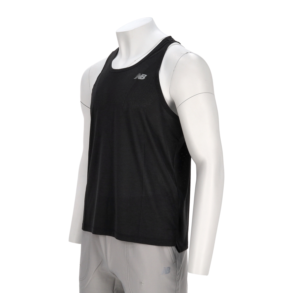 New Balance Athletics 男款 黑色 NB 美規 快乾 訓練 運動 無袖 背心 MT41250BK