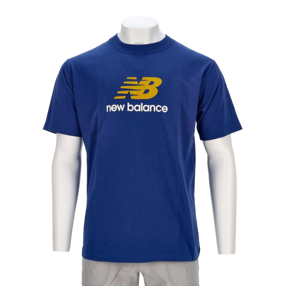 New Balance 男款 藍色 NB 美規 Logo T恤 運動 休閒 短袖 MT51500GAB