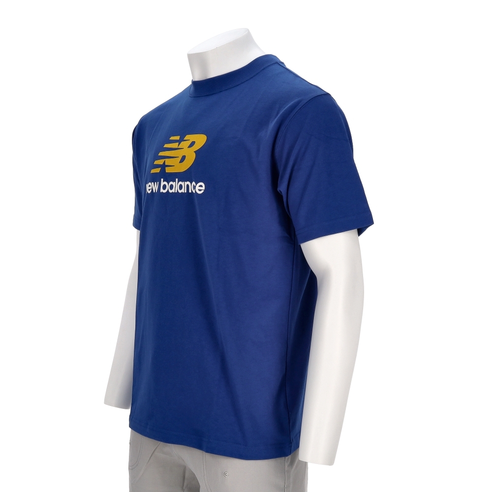 New Balance 男款 藍色 NB 美規 Logo T恤 運動 休閒 短袖 MT51500GAB