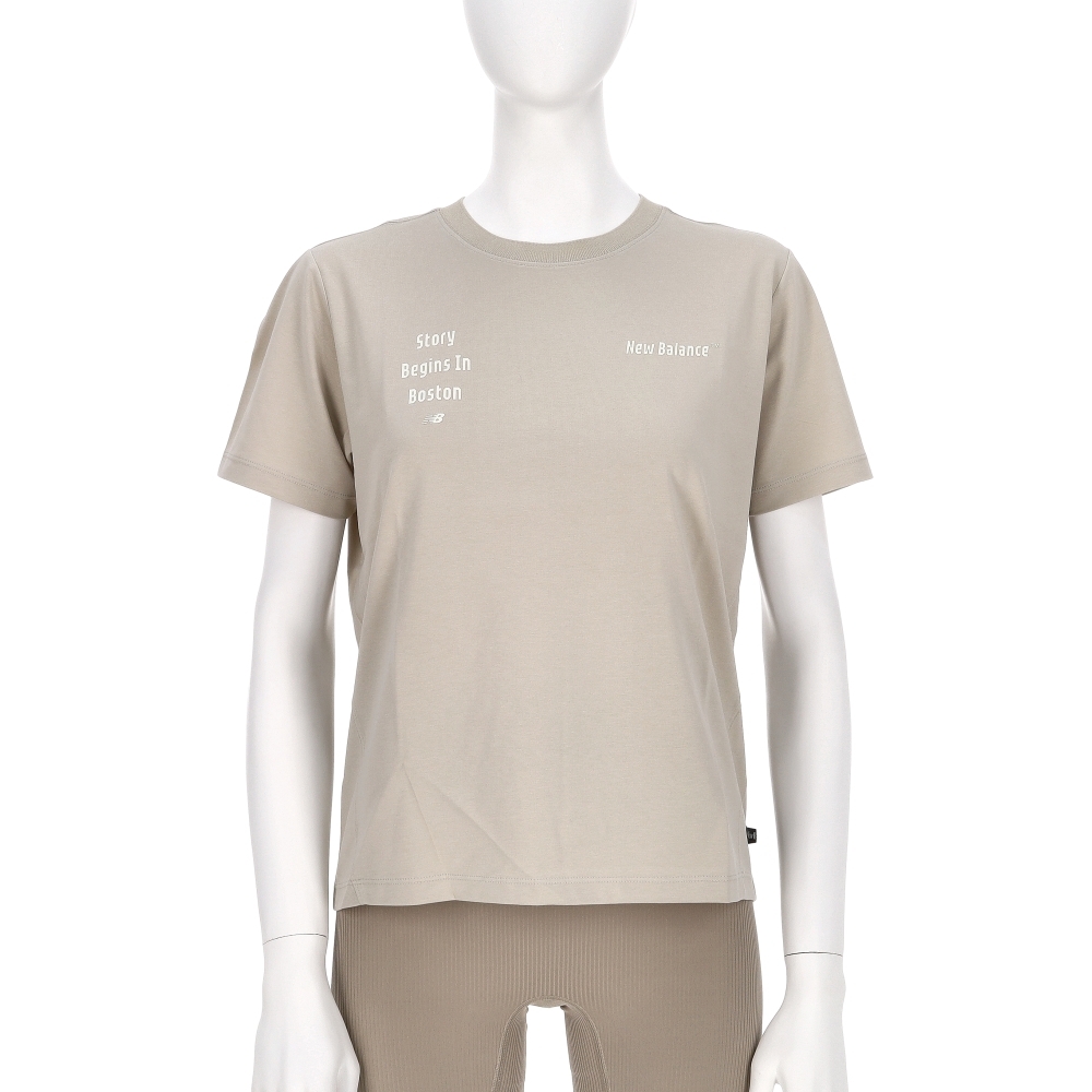 New Balance SDS 女款 卡其灰色 NB 涼感 上衣 休閒 百搭 短袖 NEF29772LGR
