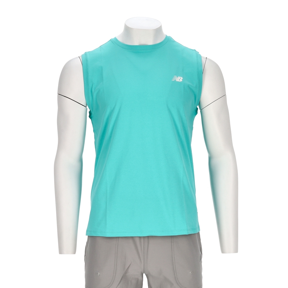 New Balance SDS 男款 湖水綠色 NB 美規 快乾 無袖 上衣 休閒 百搭 短袖 NGF29771TBL
