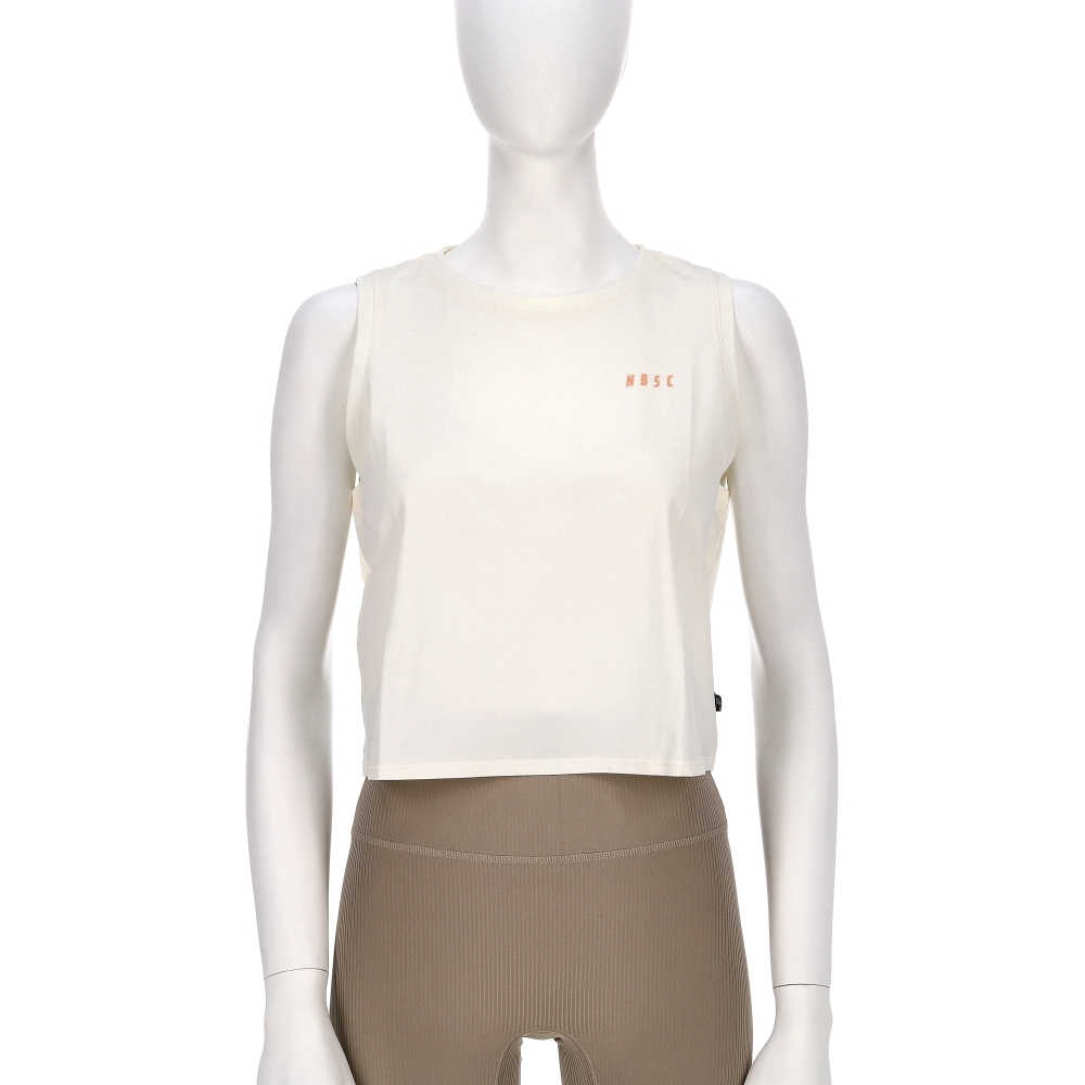 New Balance SDS 女款 米白色 NB 美規 快乾 無袖 上衣 休閒 百搭 短袖 NGF29882IV