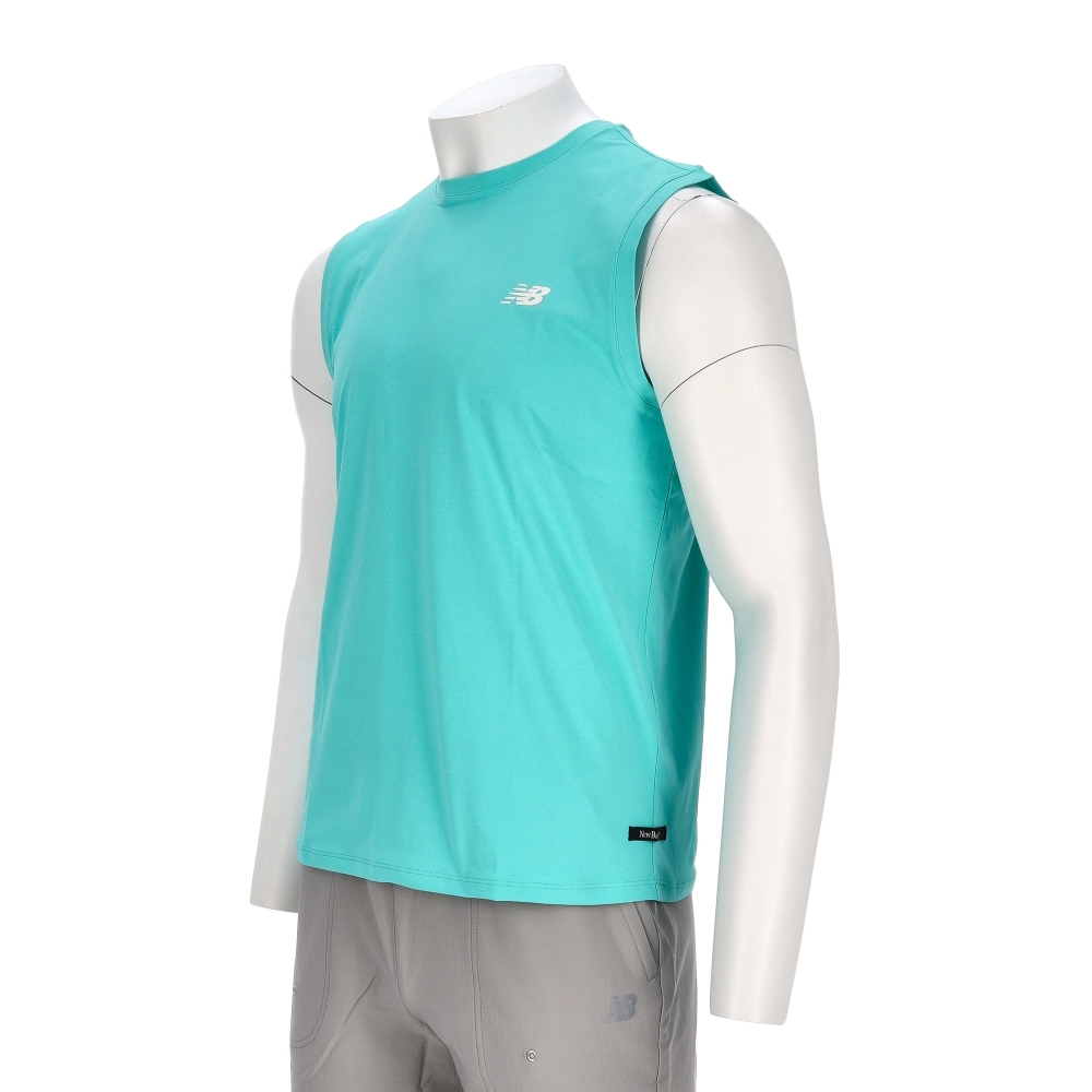 New Balance SDS 男款 湖水綠色 NB 美規 快乾 無袖 上衣 休閒 百搭 短袖 NGF29771TBL