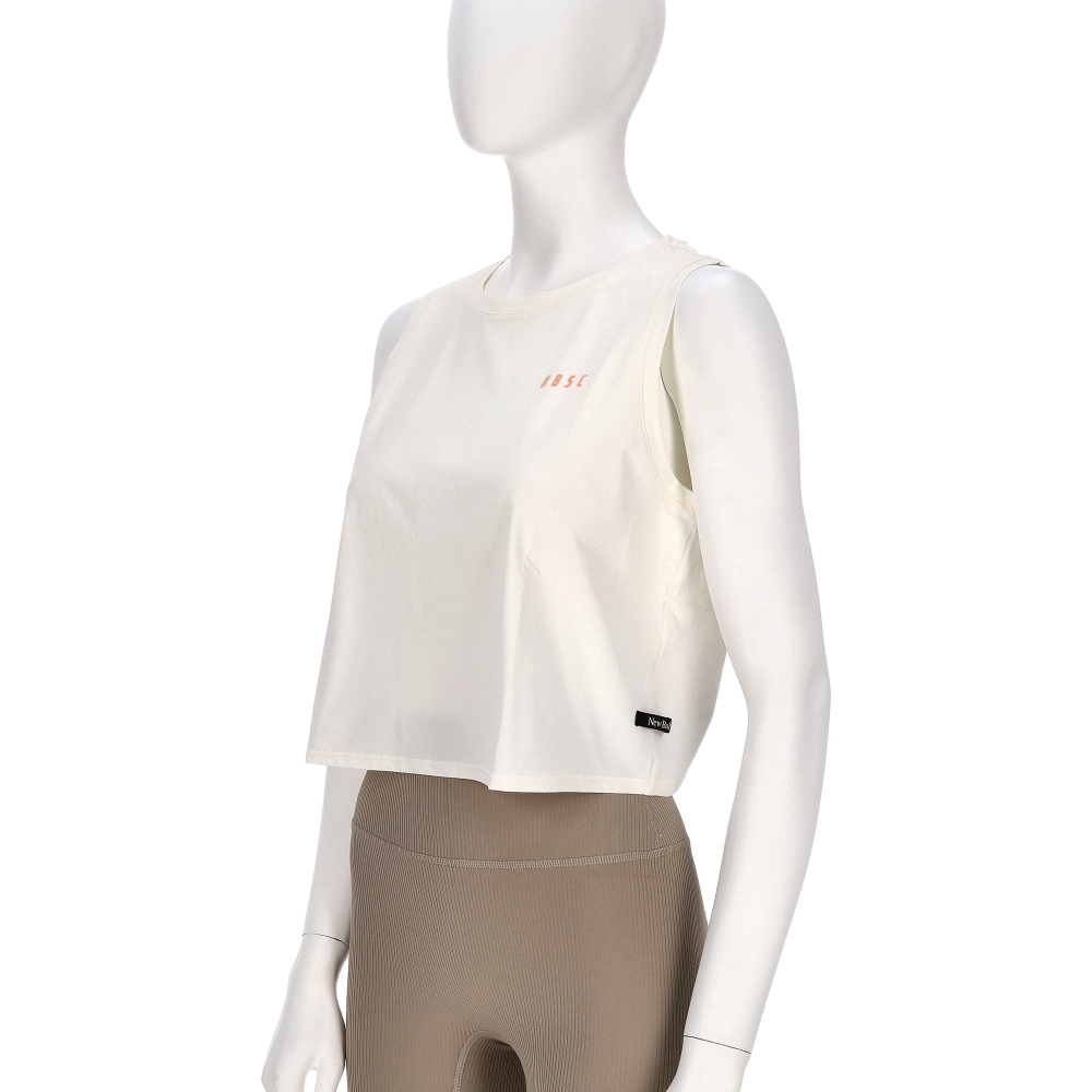 New Balance SDS 女款 米白色 NB 美規 快乾 無袖 上衣 休閒 百搭 短袖 NGF29882IV