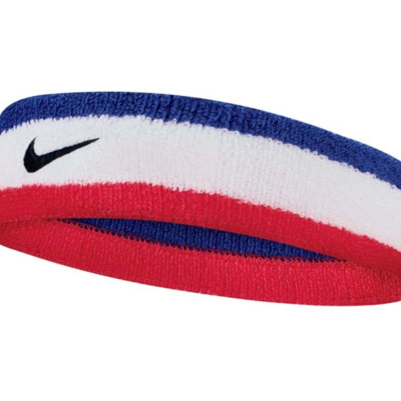 NIKE SWOOSH CLASSIC 運動 頭帶 藍白紅 N1012407467OS [台灣現貨]
