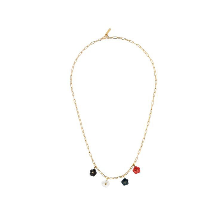 迷你小花瓷項鍊