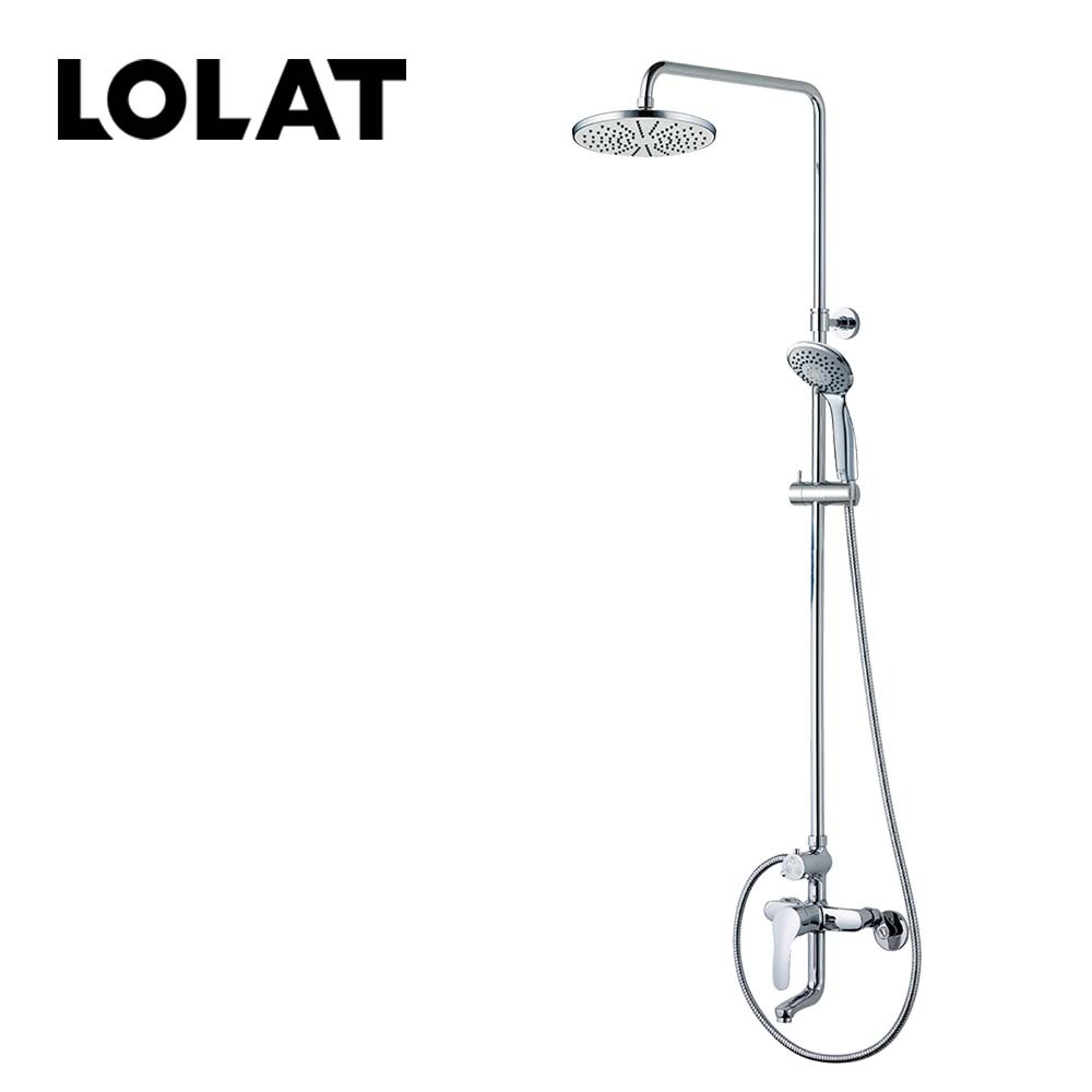 LOLAT單槍淋浴花灑水龍頭組-鉻色SNM1483K
