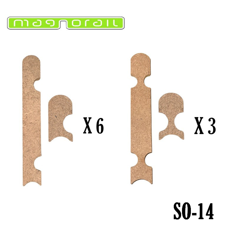 Maketis SO-14 軌道蓋支援 60 公分雙直線 Magnorail