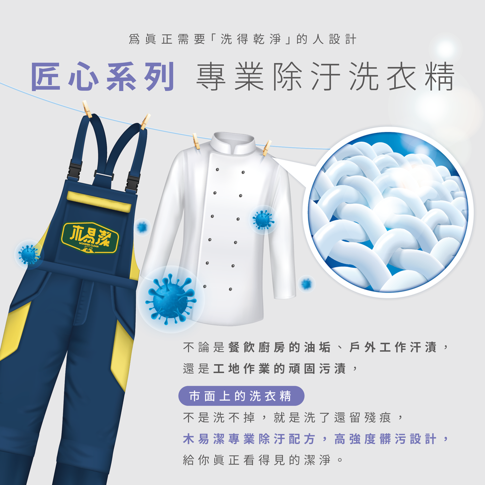 木易潔｜強力去污洗衣劑 1L/4L