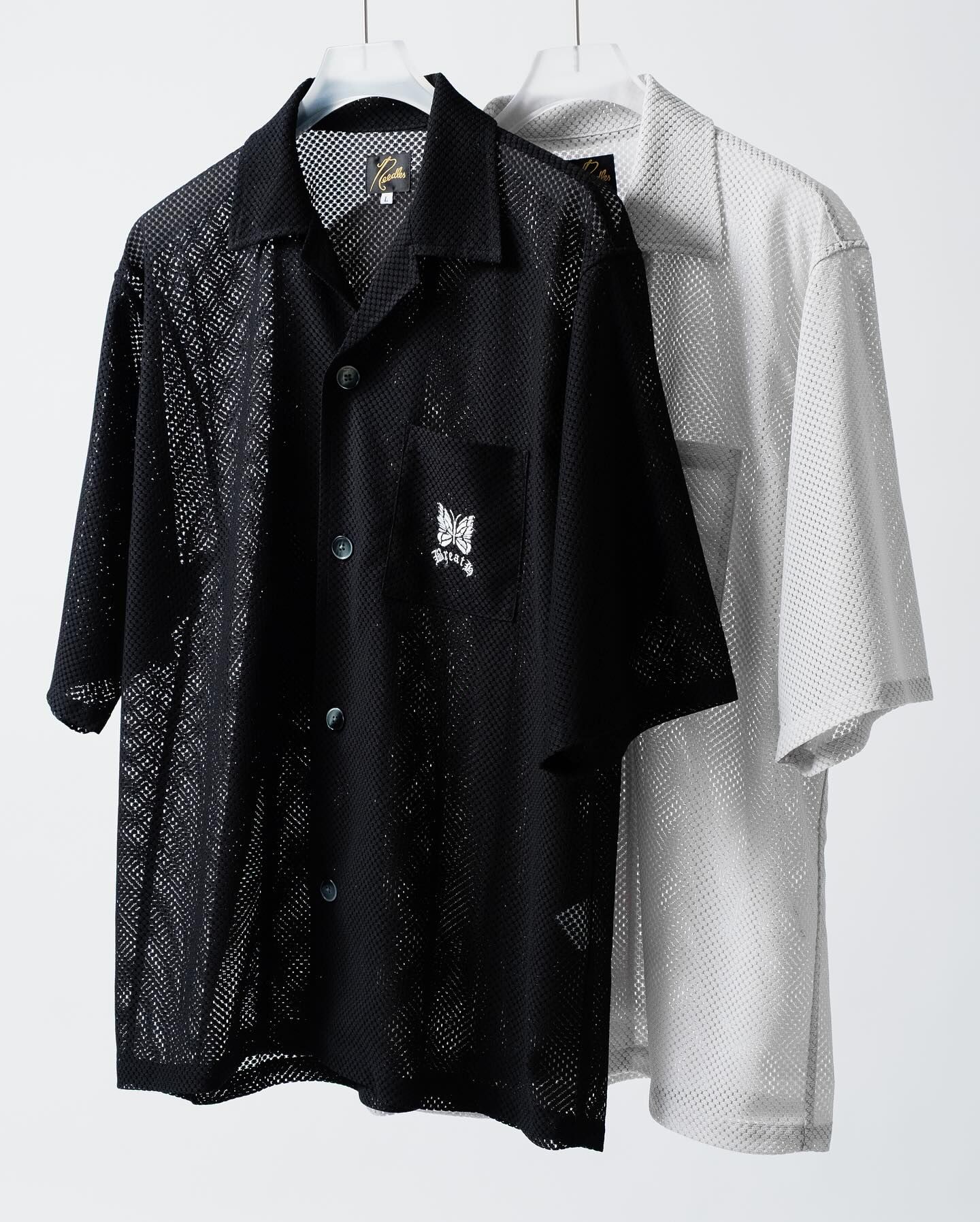 2025AW NEEDLES BREATH CABANA SHIRT BREATH 聯名蝴蝶網眼短T 短
