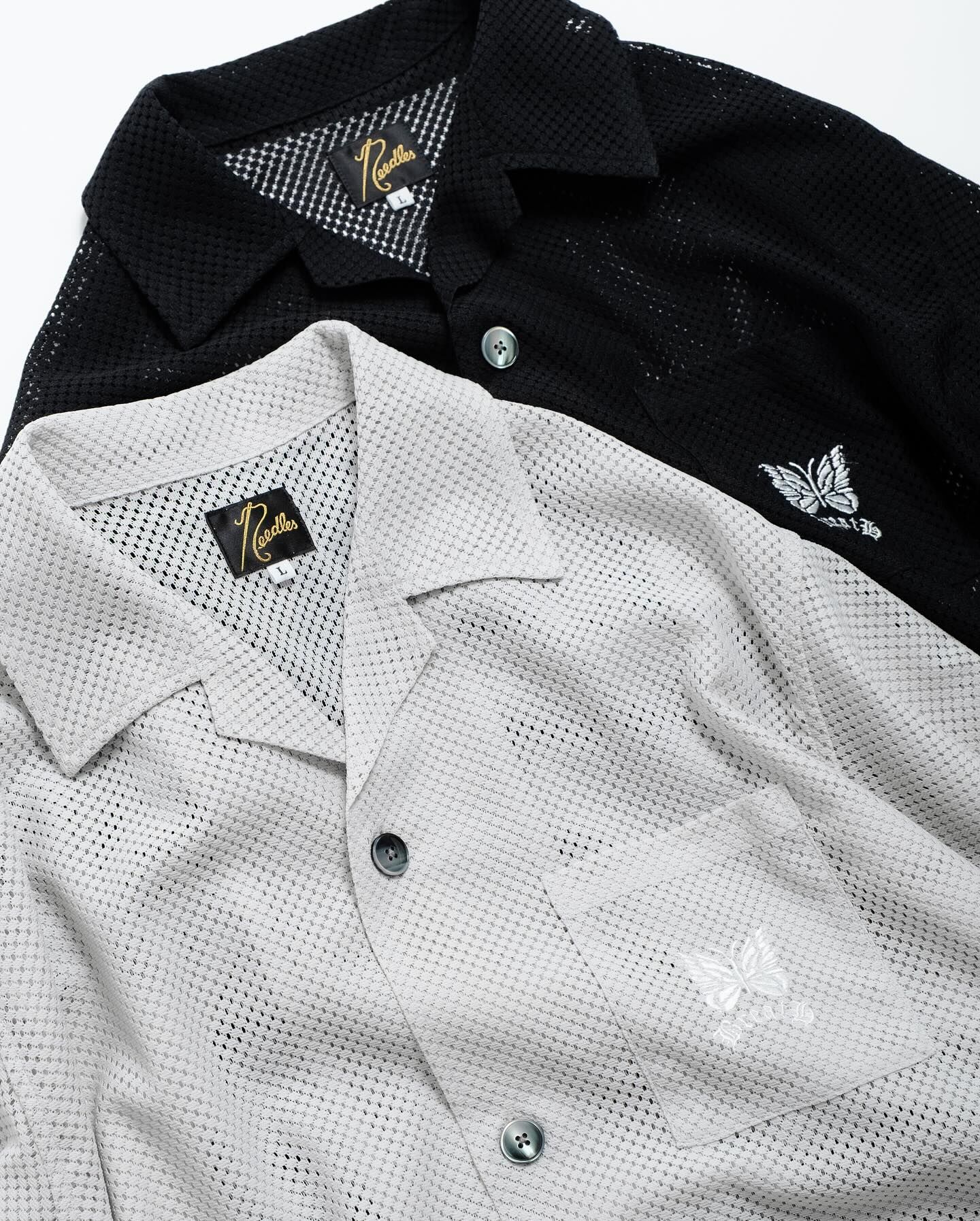 2025AW NEEDLES BREATH CABANA SHIRT BREATH 聯名 蝴蝶 網眼 短T 短袖 襯衫 現貨