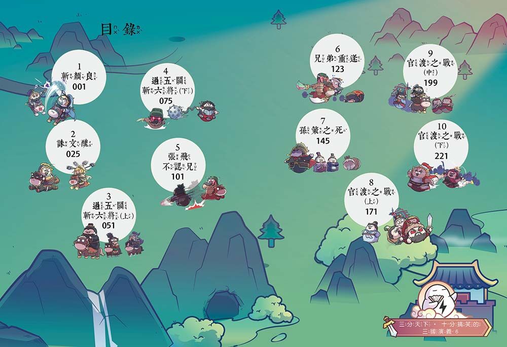 三分天下十分搞笑的三國演義6：過五關斬六將／張飛不認兄／官渡之戰──爆笑中學英雄智慧