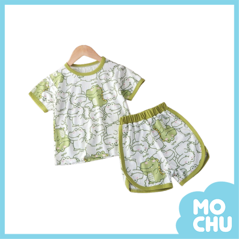 綠恐龍短袖家居套裝