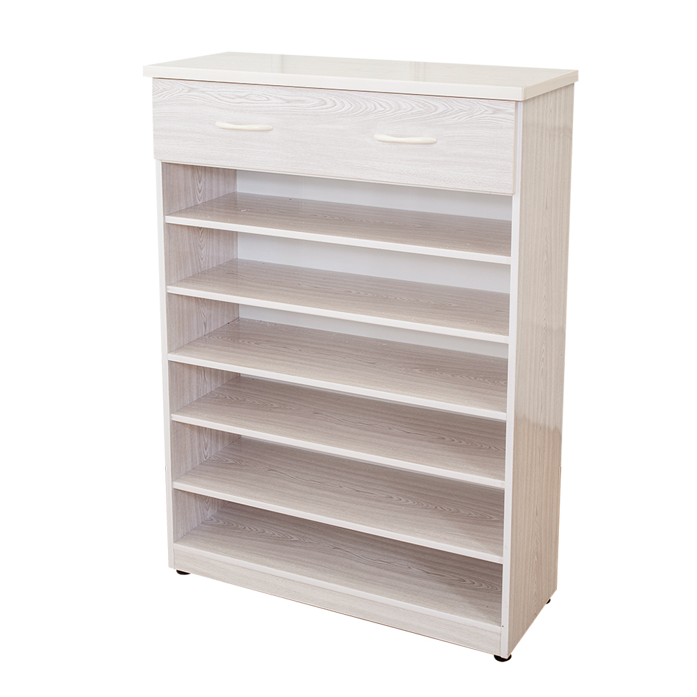 防潮防蛀 防水塑鋼2.8尺單抽開放式鞋櫃(雪松)