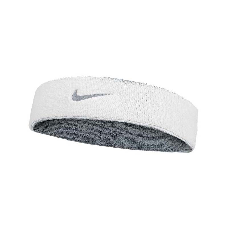 NIKE SWOOSH CLASSIC 運動 雙面頭帶 灰色白色 N1012412047OS [台灣現貨]