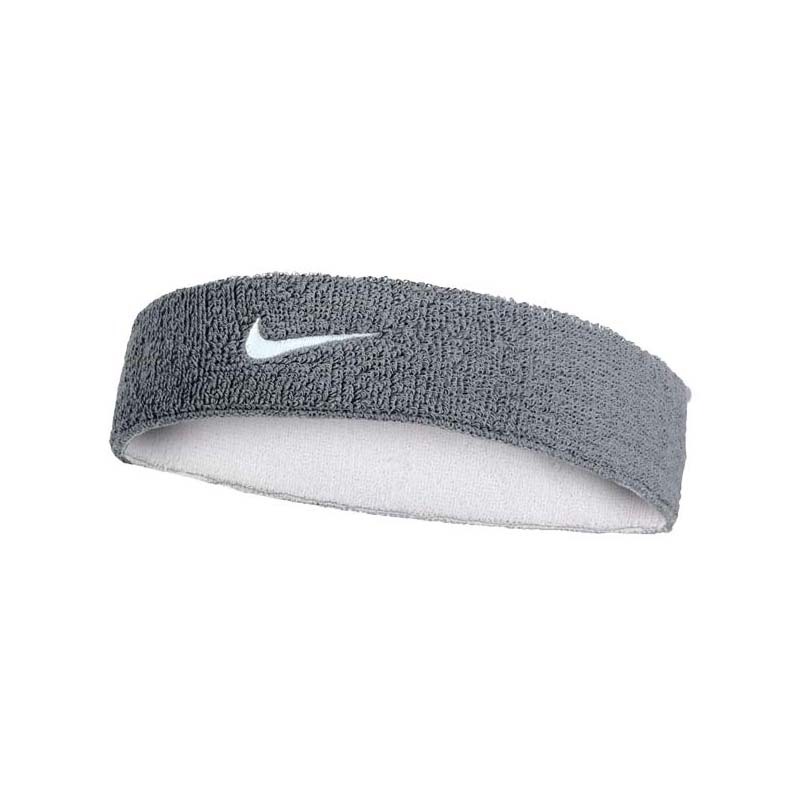 NIKE SWOOSH CLASSIC 運動 雙面頭帶 灰色白色 N1012412047OS [台灣現貨]