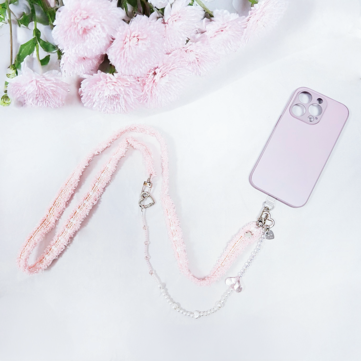 (三用) 字母串珠手機織帶