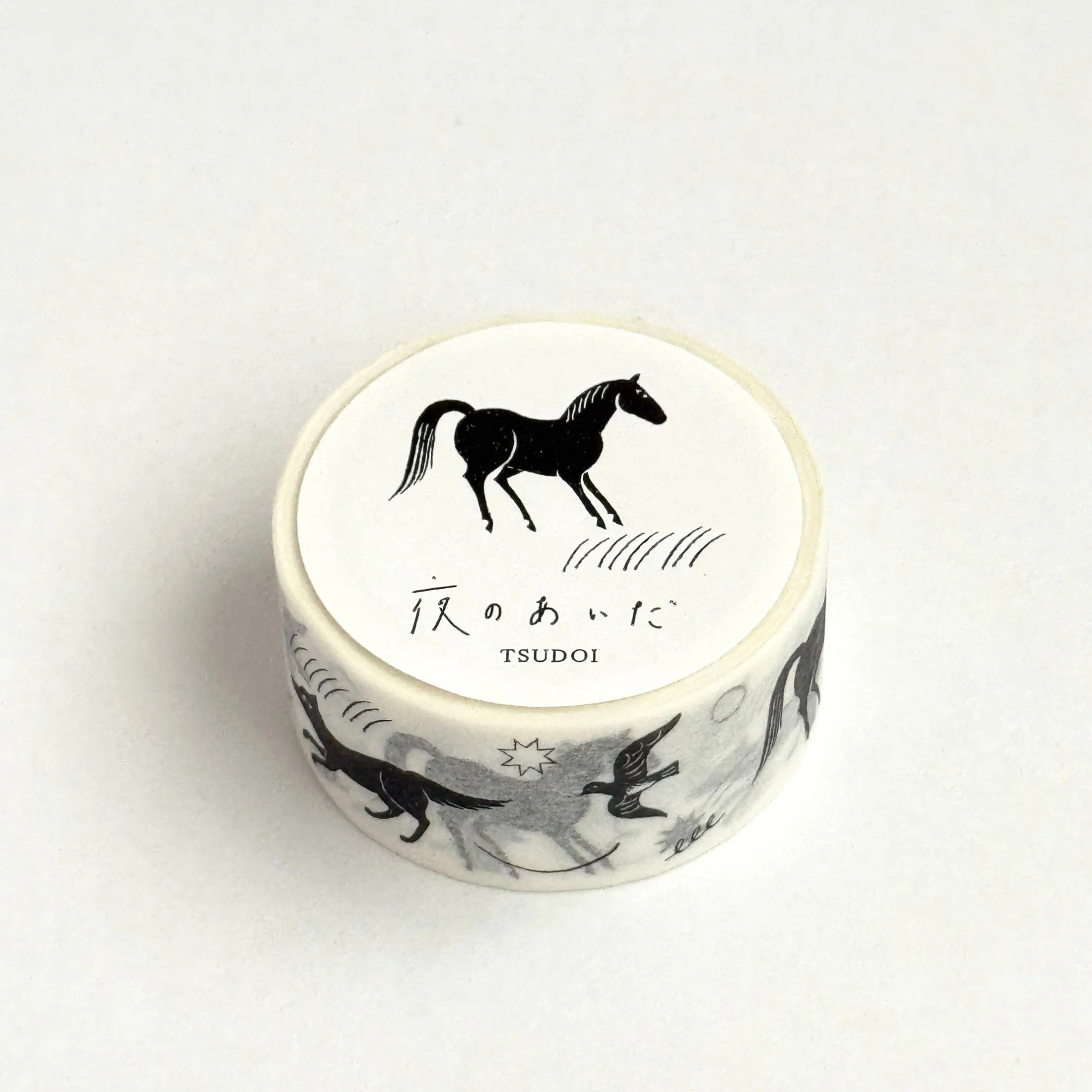 西淑 x 水縞｜黑白動物｜和紙膠帶 / 水縞 / 日本