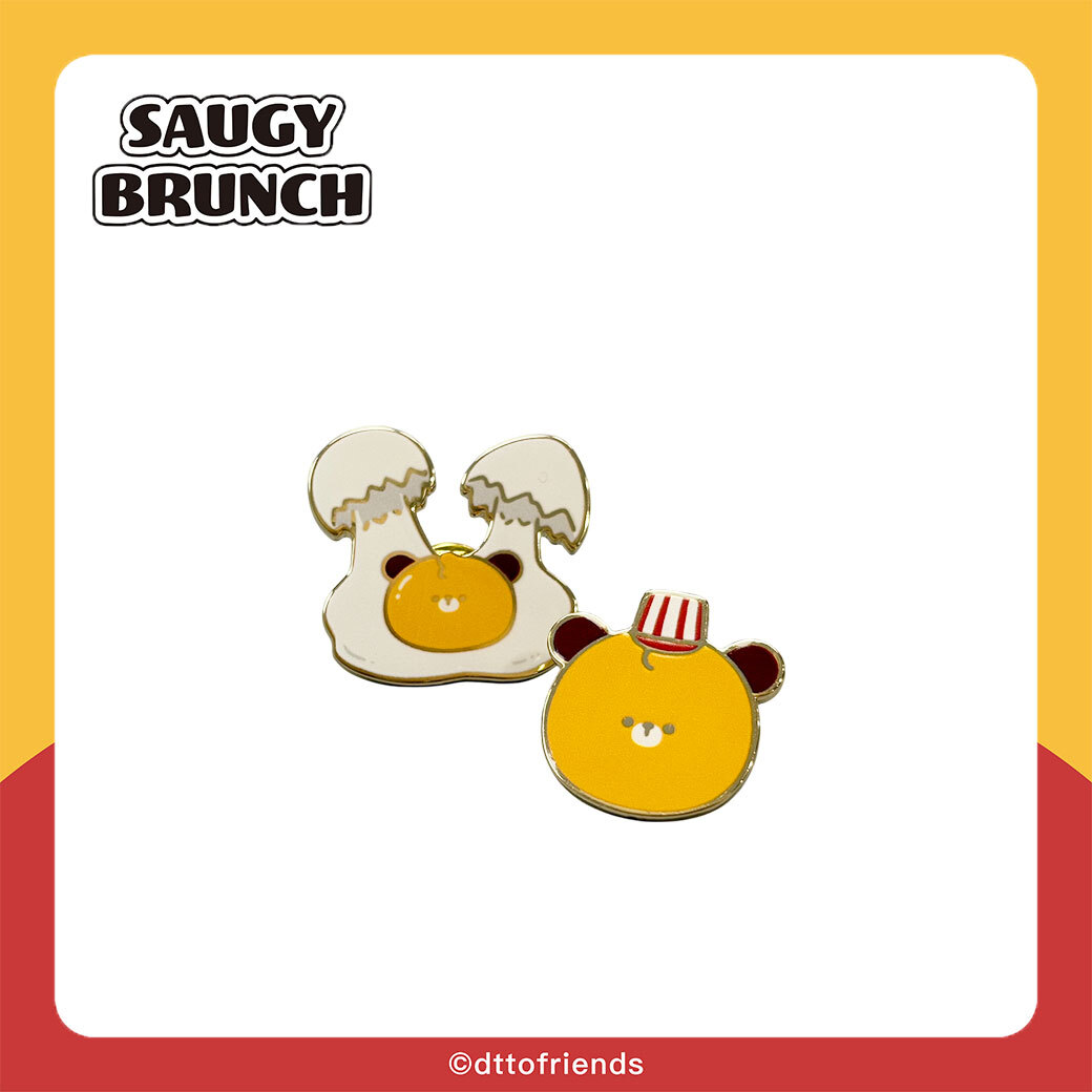 dtto friends-saugy brunch系列-金屬胸章組-Dinu